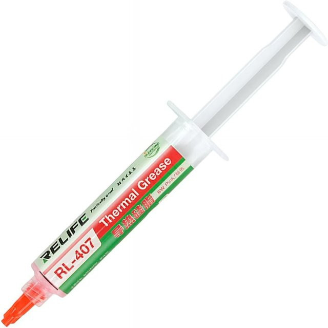 Relife Wärmeleitpaste RL-407 in Rosa, 20g im Spritzen-Typ - Bild 1