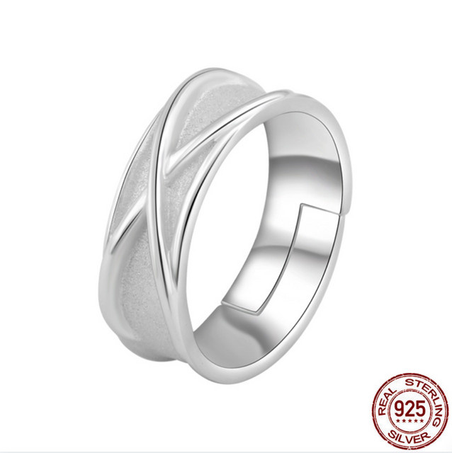 Ring 925 Silber, Schwarz, Unisex - Bild 1