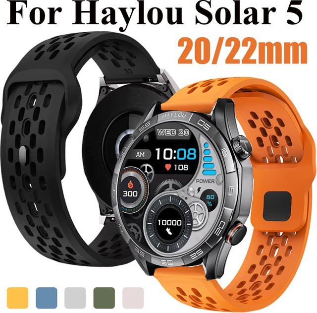 Haylou Uhrenarmband Silikon, 20mm 22mm, Unisex - Bild 1