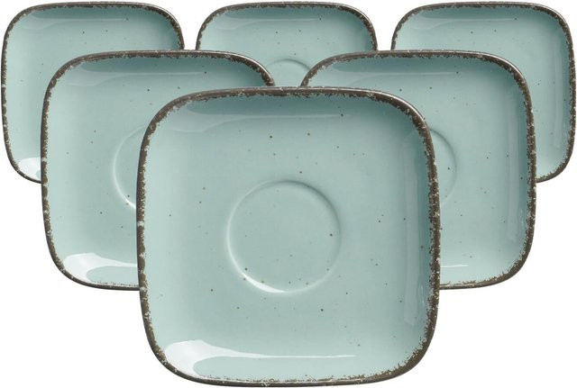 Ritzenhoff & Breker Espressountertassen Casa aus Keramik, Blau, 6er Set, Durchmesser: 10 cm - Bild 1