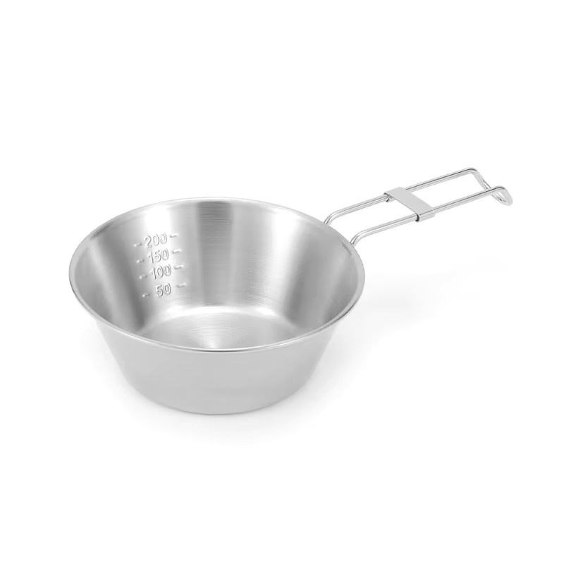 YTYIN Klappbare Camping Schüssel aus Edelstahl in Silber für Outdoor und Camping - Bild 2