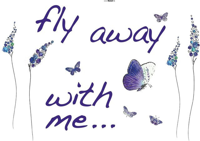 Komar Deko-Sticker Butterflies Multicolor B: 100 cm, H: 70 cm - Bild 1