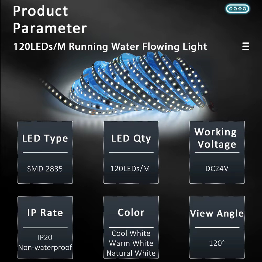 WeeTisa 2-in-1 LED-Streifen mit PIR-Bewegungsmelder und Treppencontroller für WS2811 Pixel Chasing Effekt, Warmweiß, 24 V - Bild 2