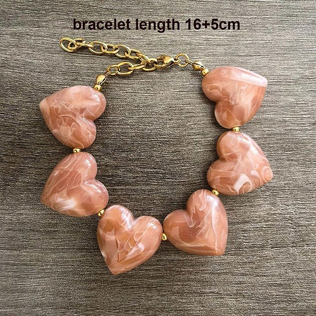Halskette Choker, Edelstahl, Gold, Acrylperlen, Damen - Bild 1