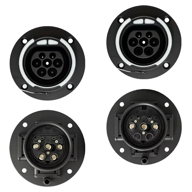SUSUTOO Typ 2 EV-Eingangssteckdose Schwarz, 16A-32A 1P 3-Phasen IEC 62196-2 Versiegelter Ladeanschluss Ersatzadapter für Elektrofahrzeuge - Bild 6