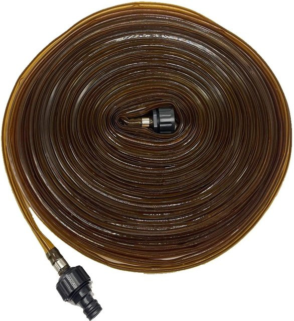 Relaxdays Regenschlauch aus Kunststoff in Braun mit 20 m Länge und 1/2 Zoll Anschluss - Bild 1