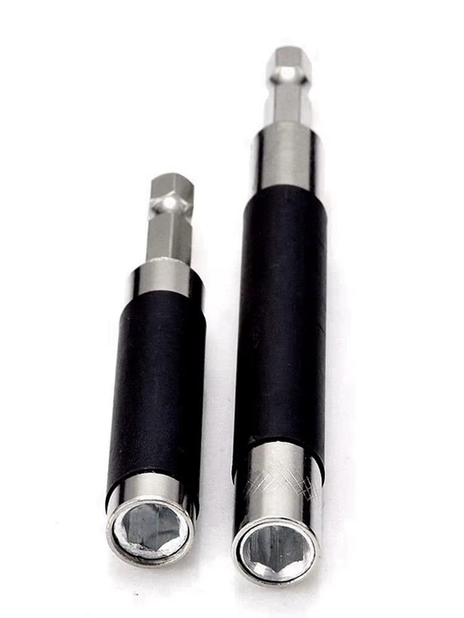 Binoax 2er-Set Magnetische Bithalter mit 6,35 mm Sechskantschaft in Schwarz - Bild 2