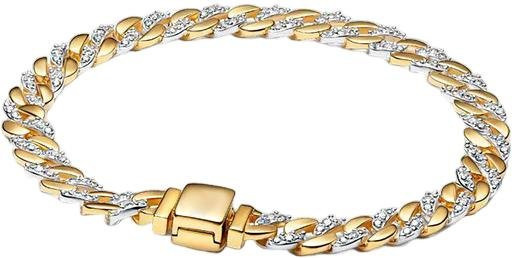 Armband, 925 Silber, Herzdesign, Zirkonia, Unisex, 19 cm - Bild 1