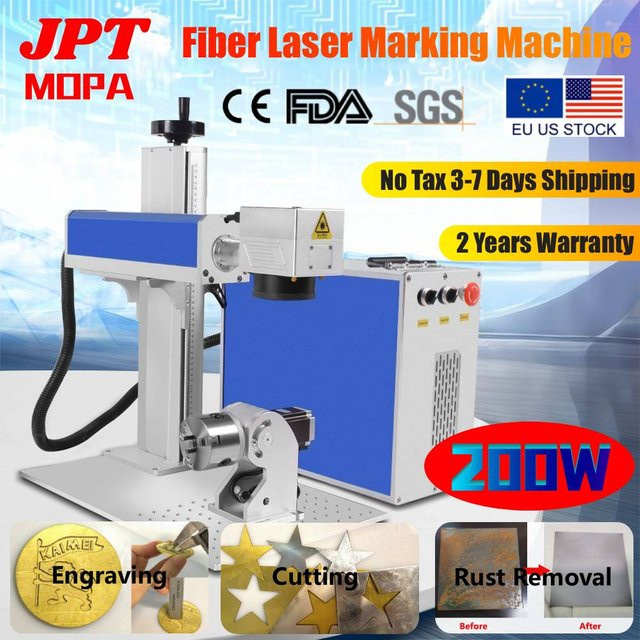 ACHI JPT Mopa Faserlasergravurmaschine 200W für Metall, Gold, Silber und Edelstahl zur Lasergravur, zum Schneiden und zur Farbmarkierung - Bild 1