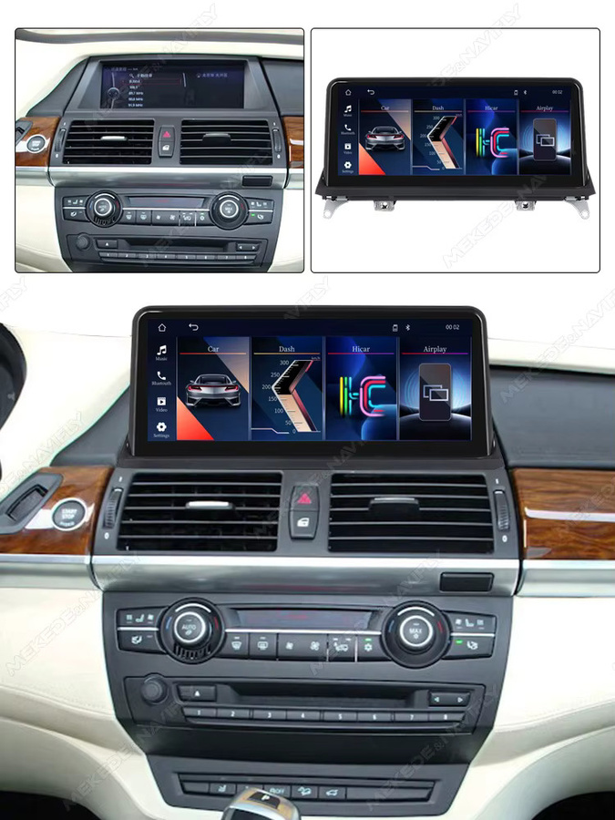 MEKEDE Linux-System Autoradio mit 10,25 Zoll Touchscreen für BMW X5 E70 X6 E71 E72 (2007-2014) inklusive Wireless Carplay, Android Auto, WIFI, Bluetooth und GPS-Navigation in Schwarz - Bild 3