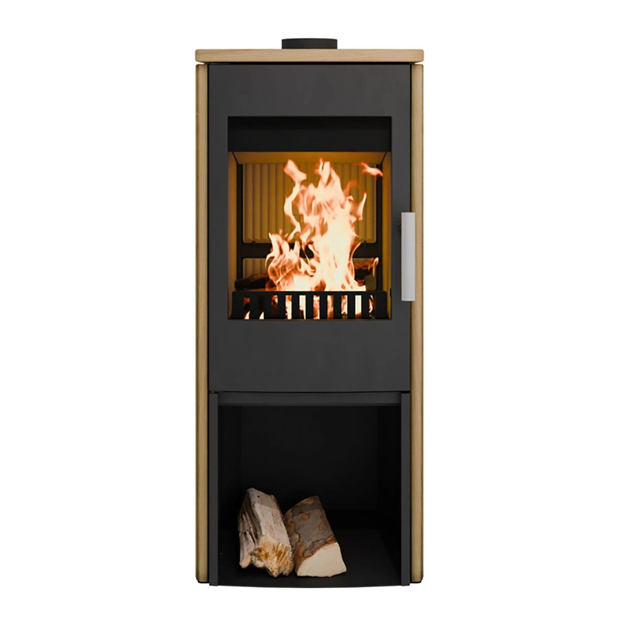 Haas & Sohn Kaminofen Vitorre aus Naturstein in Schwarz und Beige mit 6 kW Leistung - Bild 2