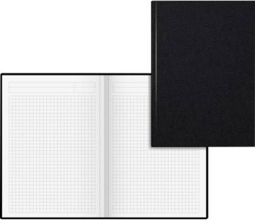 König & Ebhardt Notizbuch Hardcover DIN A5 kariert in Schwarz mit Lesezeichen - Bild 1