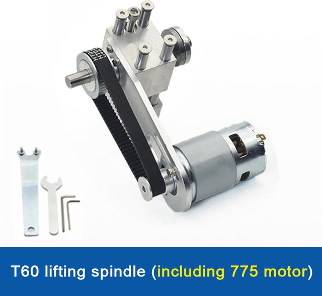 T60 Miniatur Hebetisch Säge mit DC775/895 Motor und Tiefeneinstellung in Silber - Bild 1