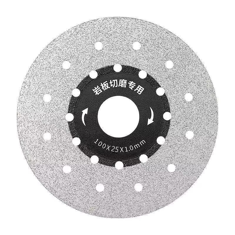 HUXUAN Poröse Trennscheibe 100mm für Stein und Keramik, Flache Schleif- und Schneidklinge mit verbreitertem Rock - Bild 7