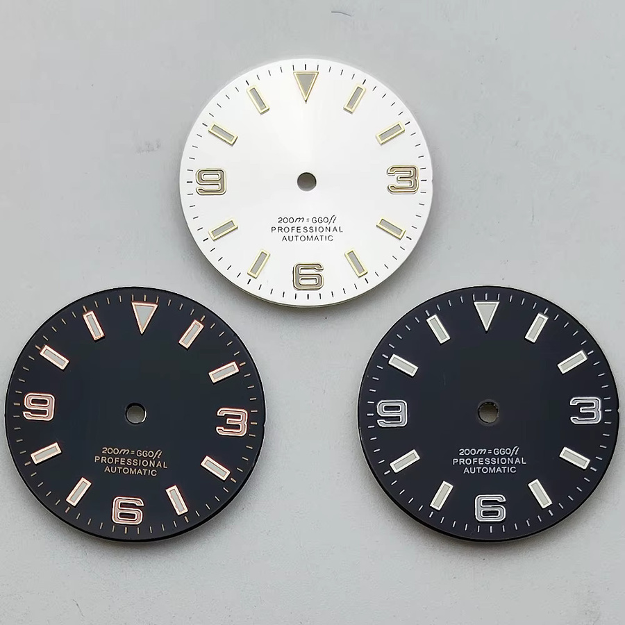 RICHUS Uhrenzifferblatt, 29 mm, Schwarz, Unisex - Bild 3
