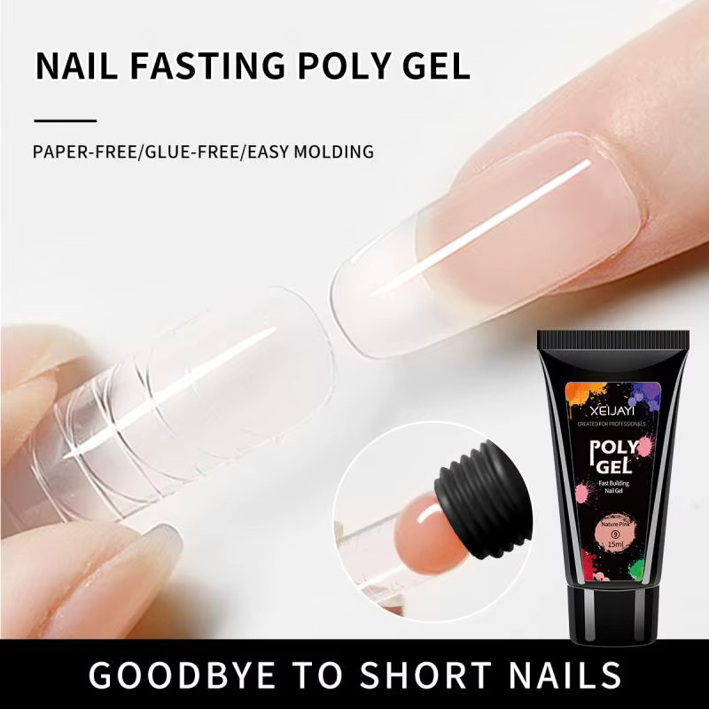 HNKMP Nagelverlängerungsgel, Nature Pink, glänzend, 15 ml - Bild 3