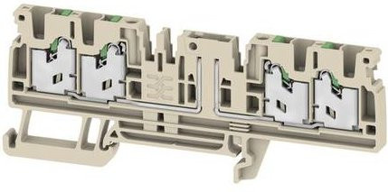 Weidmüller Grundklemme für Bauelementstecker Federklemme Beige 50 Stück - Bild 1