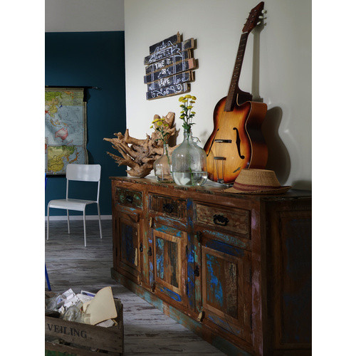SIT Sideboard RIVERBOAT aus Altholz in Bunt, B/H/T: 140 x 72 x 40 cm - Bild 4