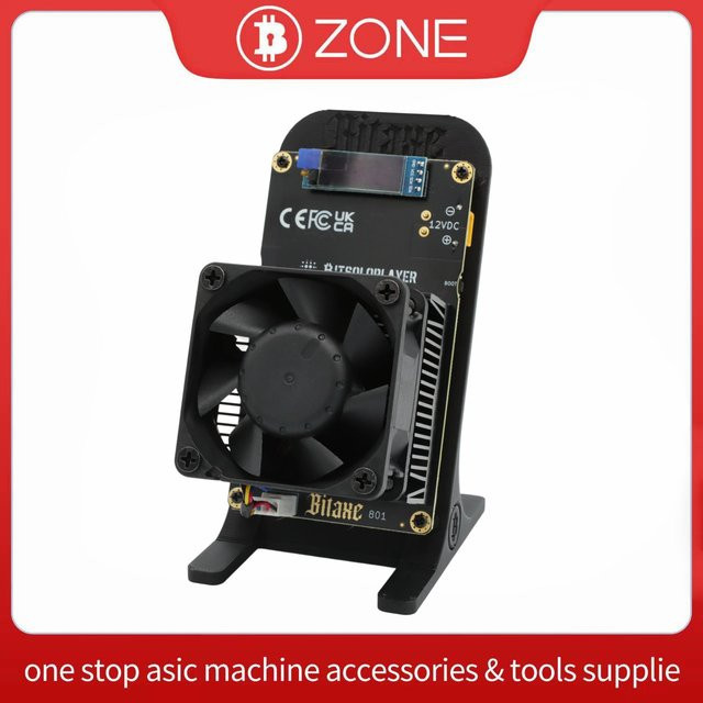 Bitsoloplayer Bitaxe GT 801 ASIC Bitcoin Miner mit BM1370 Chip, 2.4Th/s, Schwarz - Bild 1