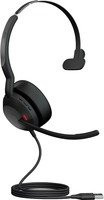 Jabra Evolve2 50 On-Ear Headset mit Bluetooth und USB Typ-A in Schwarz - Bild 1
