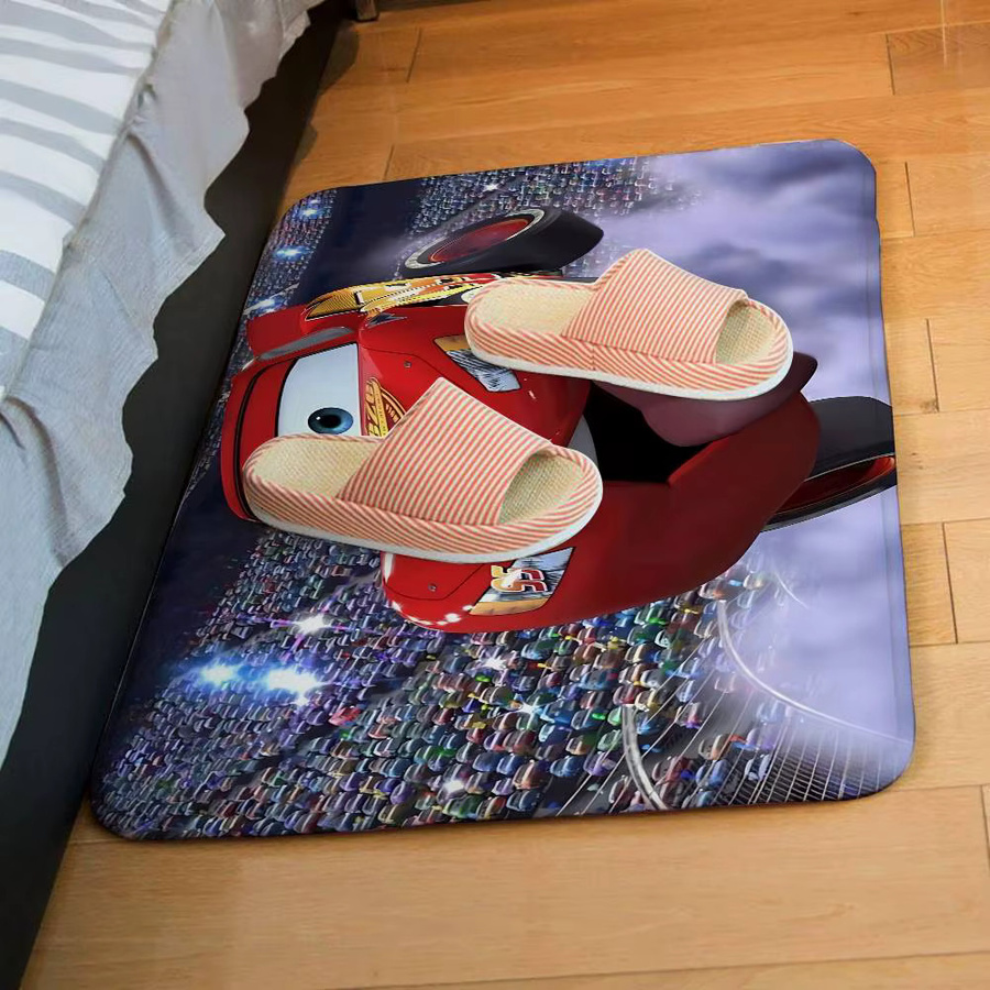 Beast Kingdom Cars Lightning McQueen und Mater Anti-Rutsch-Fußmatte für Kinder, rechteckig, Multicolour, B/T: 60 x 40 cm - Bild 4