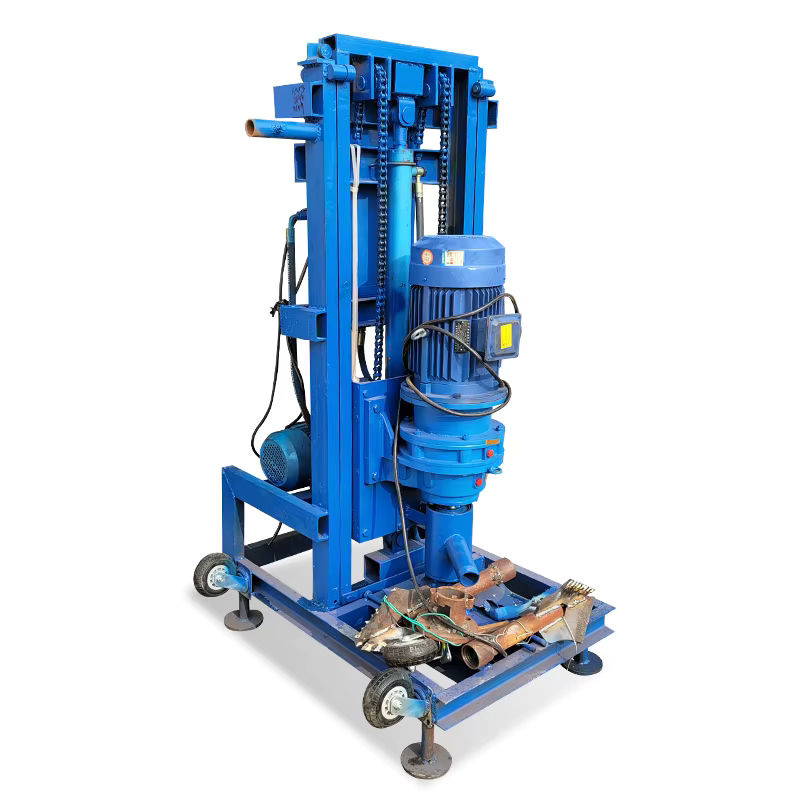 Relied Tragbare elektrische Brunnenbohrmaschine in Blau, Mini hydraulische Bohrmaschine für den Heimgebrauch mit 100 m Reichweite - Bild 2