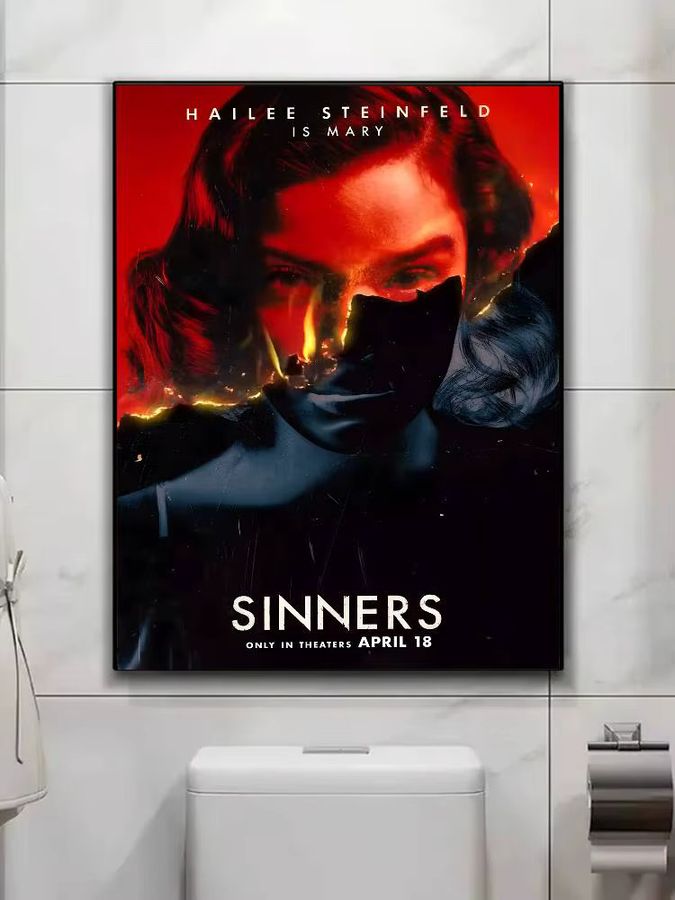 S-Sinners Leinwandgemälde mit Vampirmotiv in Multicolor, Wanddekoration für Wohnzimmer und Schlafzimmer - Bild 7