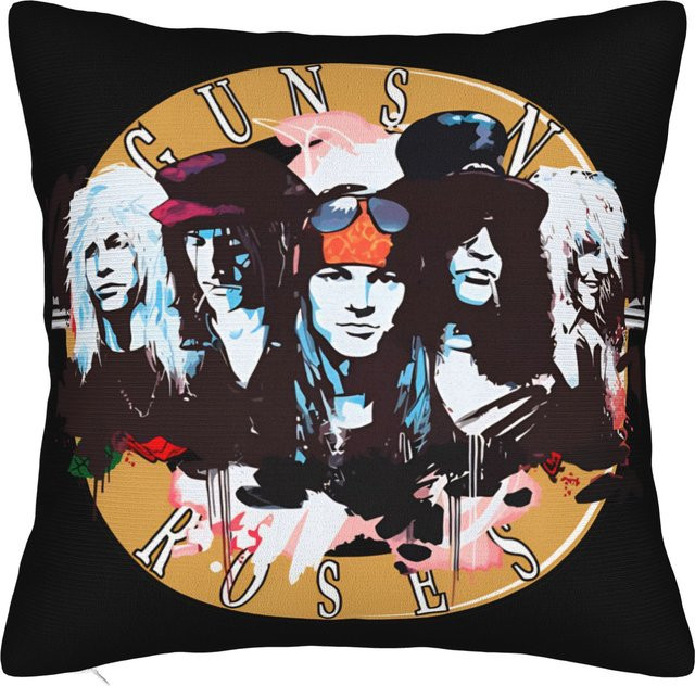 Guns N Roses Rock Metal Band Kissenbezug Quadratisch B/T/H: 30 x 30 cm - Bild 1