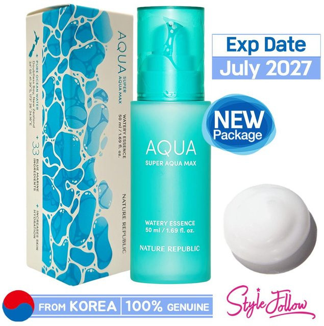Nature Republic Super Aqua Max Essenz, 50 ml, mit hawaiianischem Kona-Tiefseewasser - Bild 1