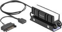 Delock M.2 Kühlkörper für NVMe SSD 2280, passiv, Schwarz - Bild 1