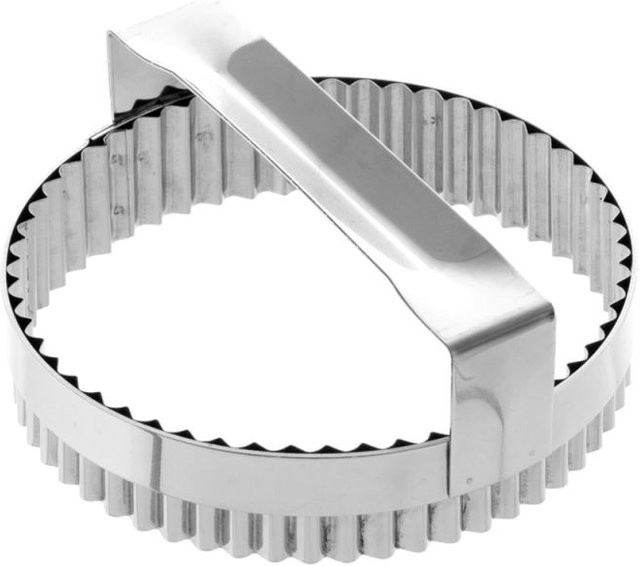 Schneider Ausstecher rund aus Edelstahl silber, H: 3 cm, Ø: 14,5 cm - Bild 1