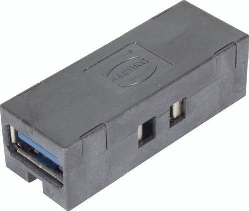 HARTING USB 2.0 Adapter USB-A Schwarz 09 45 545 1902 - Bild 1