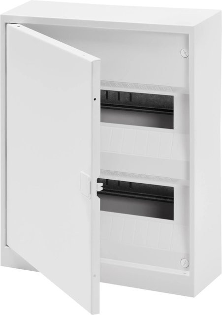 Gewiss Kleinverteiler 2-reihig Aufputz, 24 TE, Weiß, B/T/H: 37 x 30 x 9,5 cm - Bild 1