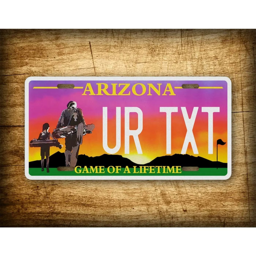 Personalisiertes Arizona Metall-Dekorationsschild von CIFBUY in Rot und Mehrfarbig für deine Wanddekoration - Bild 2