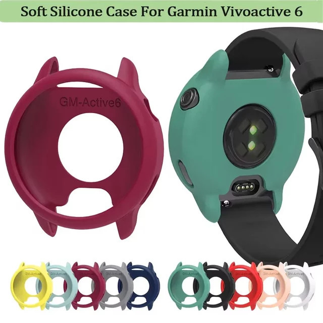 Silikonhülle für Garmin Vivoactive 6 Active6 Smartwatch, Schwarz, Unisex - Bild 1