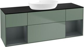 V&B Waschtischunterschrank Finion mit Wandbeleuchtung, Breite: 160 cm, Lackiert - Bild 1