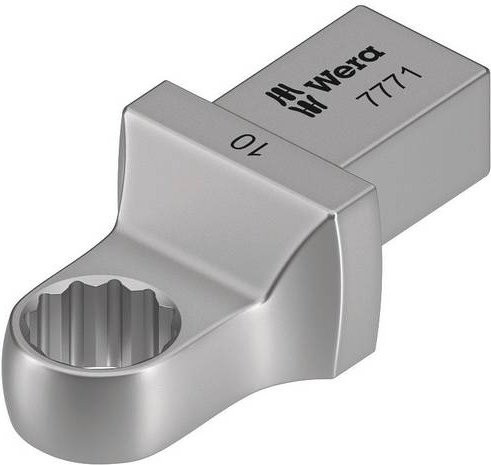 Wera Einsteckringschlüssel 7771 SW 8mm 9x12mm aus Chrome Vanadium Stahl in Silber - Bild 1