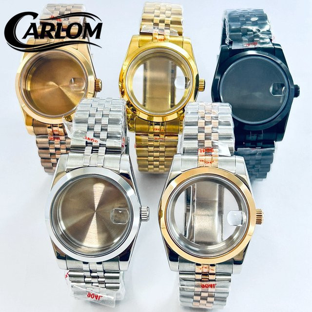 Carloms Uhrengehäuse Edelstahl, Saphirglas, 36mm/40mm, Unisex - Bild 1