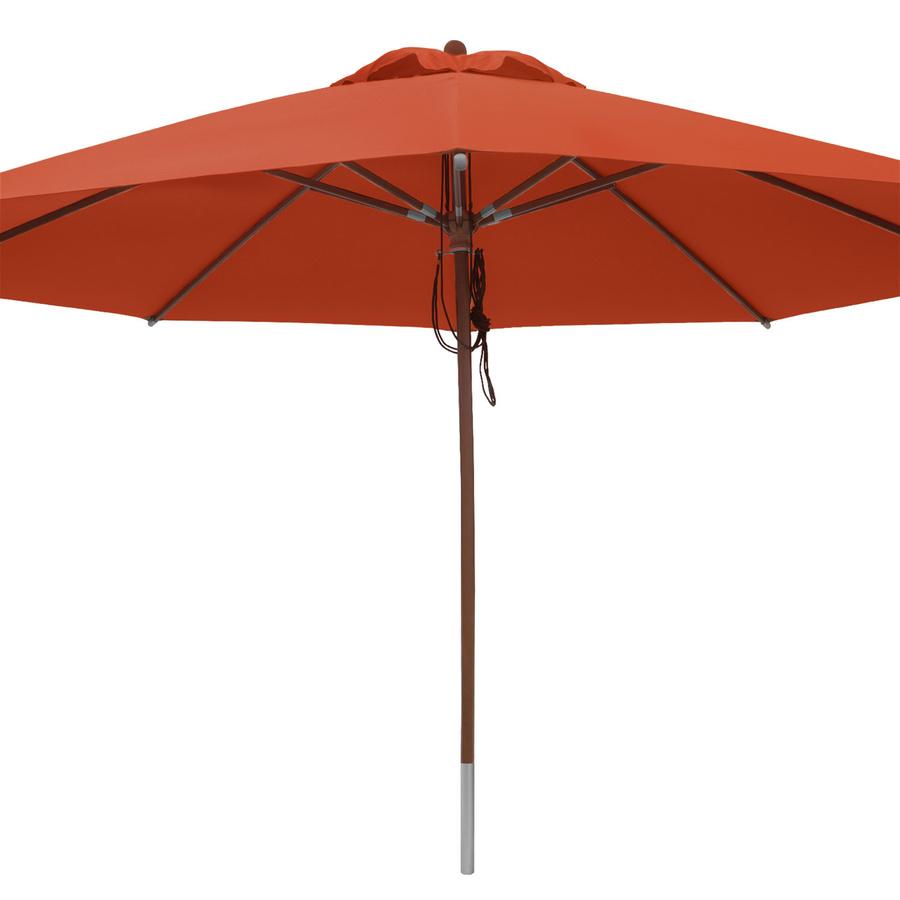 anndora Sonnenschirm Gastronomie rund Terracotta mit Winddach und UV-Schutz, Durchmesser: 400 cm - Bild 1