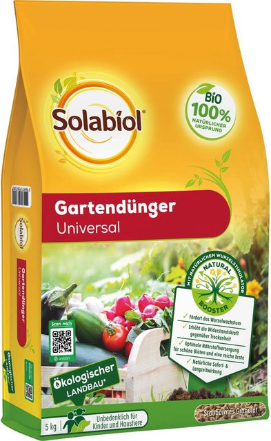 Solabiol Bio Gartendünger Organischer Pflanzentonik für Zier- und Gemüsegärten, 5 kg - Bild 1
