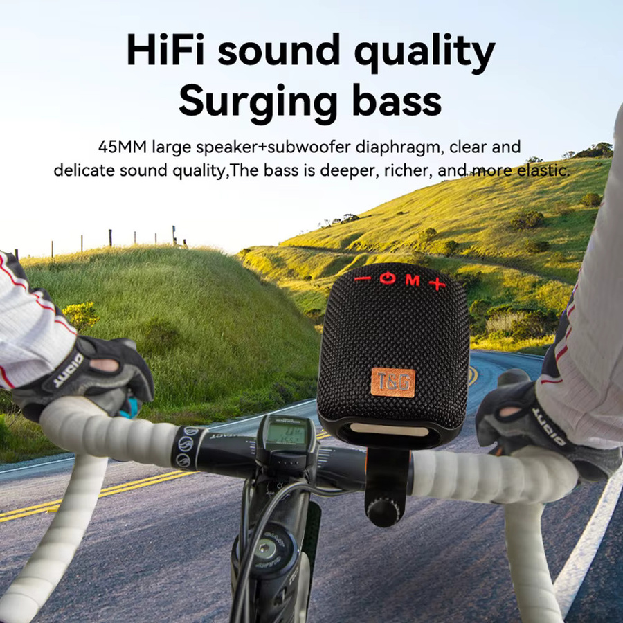 T&G TG392 Outdoor Bluetooth Lautsprecher Schwarz, Tragbare Wasserdichte Drahtlose Sound Box für das Fahrrad - Bild 4
