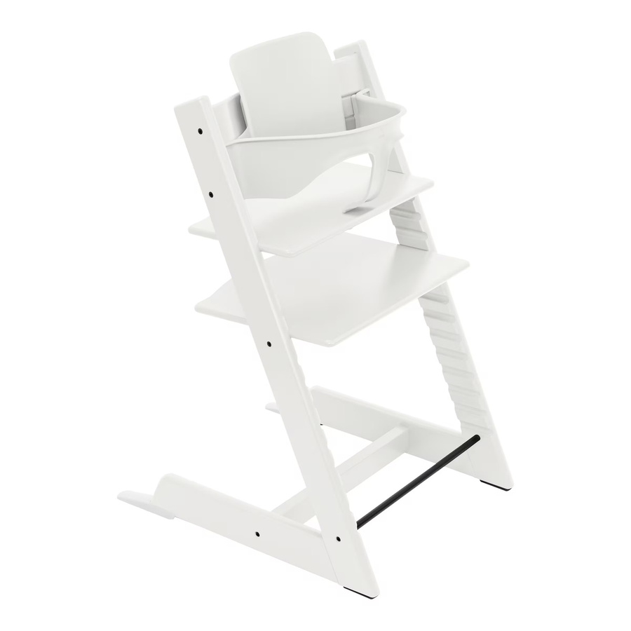 Stokke Tripp Trapp Treppenhochstuhl aus Buchenholz in Weiß - Bild 2