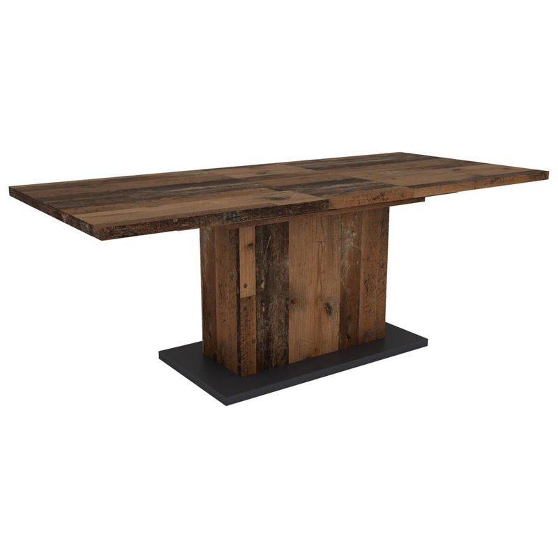 byLIVING Esstisch ATHEN aus Eiche Old Wood in Braun und Anthrazit, ausziehbar, B/H/T: 160 x 75 x 90 cm - Bild 2