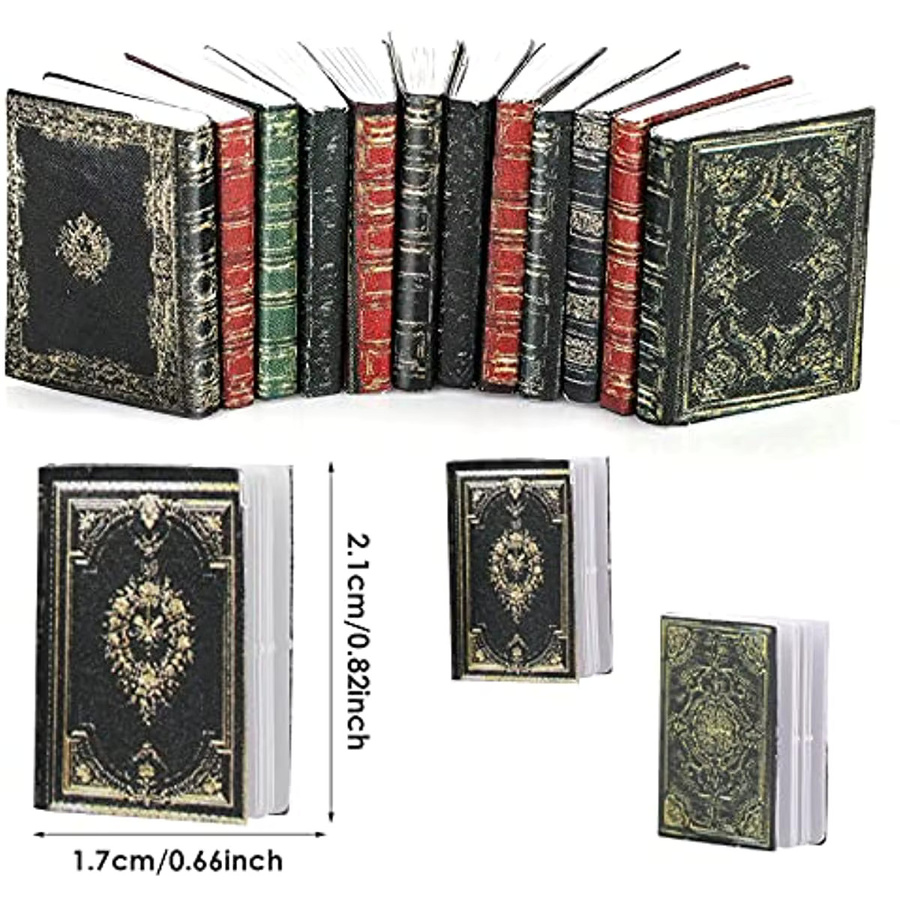 XYTLEZONE Miniatur-Puppenhaus-Bücher-Sortiment, Zubehör, Bunt / Mehrfarbig - Bild 2