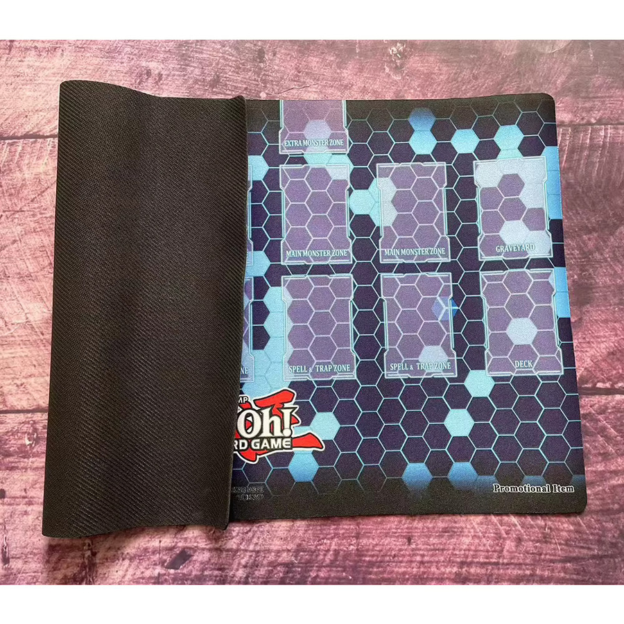 EVANOVM Yu-Gi-Oh Blue Classic Oldschool Style Kartenblock Custom Playmat, YGO Mat KMC TCG YuGiOh MAT-332 - Bild 3