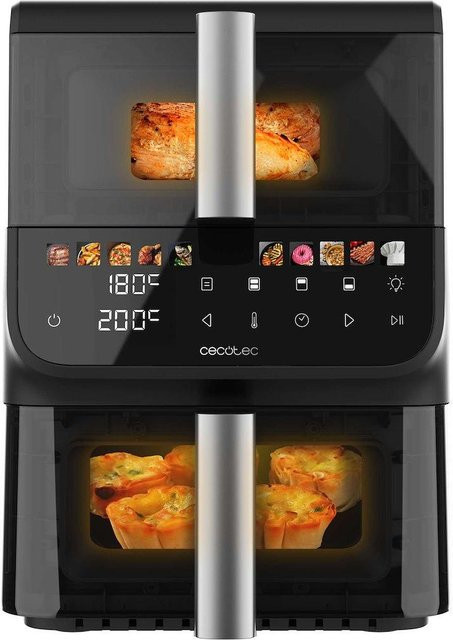 Cecotec Cecofry DuoLevel 10000 DuoSize Heißluftfritteuse in Schwarz - Bild 1