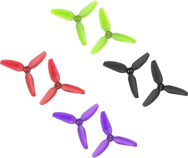 8 Paar HQProp T3X3X3 3-Blatt Propeller 3030 in Purple für RC FPV Freestyle 3 Zoll Cinewhoop und Toothpick Drohnen - Bild 1