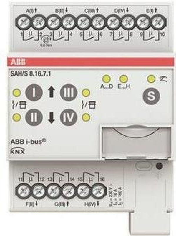 ABB Schalt- und Jalousieaktor SAH/S8.16.7.1 in Weiß - Bild 2