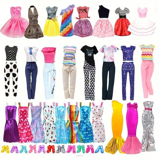 KIEKA Prinzessin Puppenkleidungs- und Zubehörset, 30-teiliges Set - Bild 1