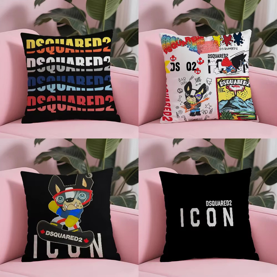 D-DsquaredS Kinder-Kissenbezug aus Plüsch in Multicolour, allergikerfreundlich mit unsichtbarem Reißverschluss, B/T/H: 40 x 40 x 40 cm - Bild 2